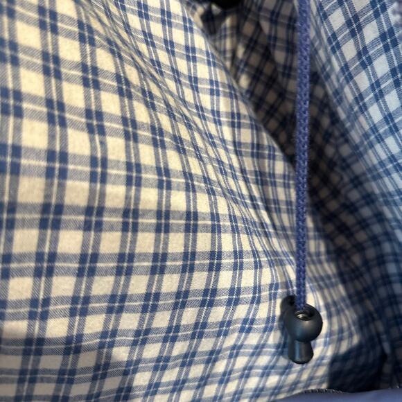 Thermal-Slicks Size XL Rain Jacket Coat Blue Plaid Lining Hooded - Picture 4 of 13